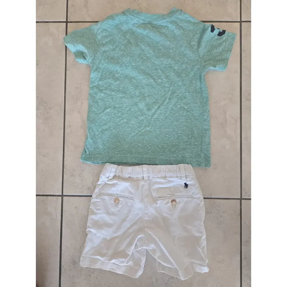 Boys Polo Ralph Lauren Shorts And Shirt Size 4/4t And 3/3t